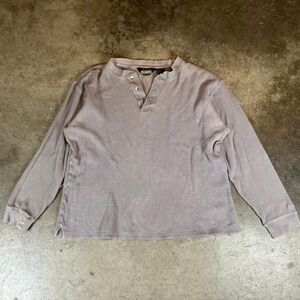 90s Guide Gear brown long sleeve button up shirt  Size men's M